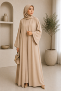 Belted Wrap Abaya side view — Lebas Hub